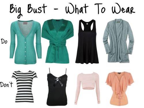 big bust how to dress
