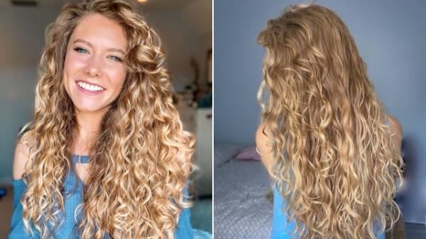 long wool curly hairstyle
