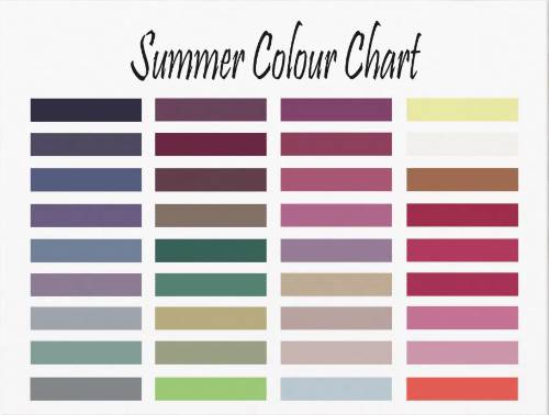summer color chart